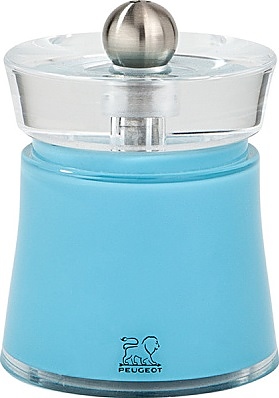 Мельница для соли Peugeot Bali 28558, 80 мм, акрил / металлический измельчитель, бирюзовая