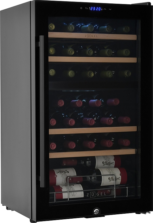 Винный шкаф Zugel ZCWF331DB черный