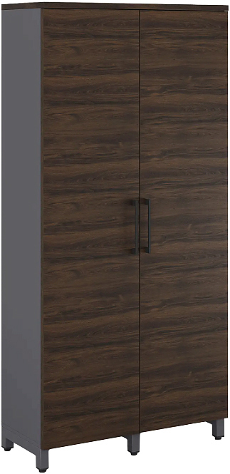 Шкаф для одежды КОБОР HRG-90/60/M graphite/charlston