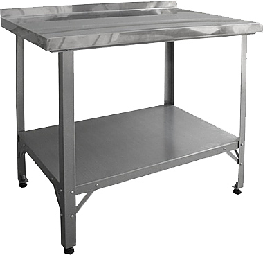 Стол производственный ПищТех Эконом ЦК СРОб-9/6ЭЦК (сплошная полка)