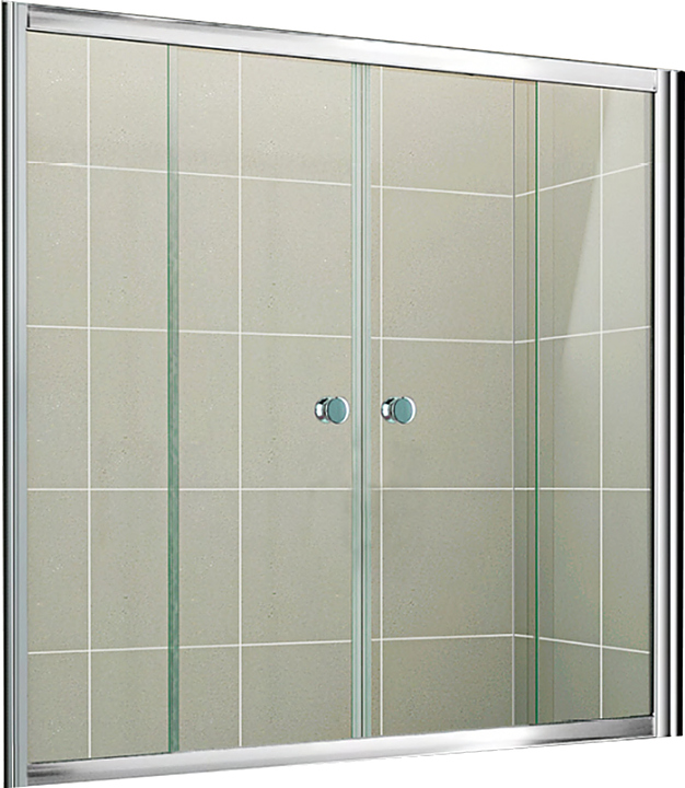 Шторка на ванну CEZARES PRATICO-VF-2-150/140-C-Cr 150х140 см