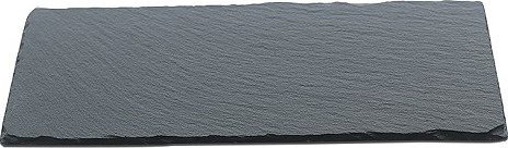 Блюдо сервировочное MGprof 68706 25х12 см h=0,8 см (сланец) прямоугольное черное