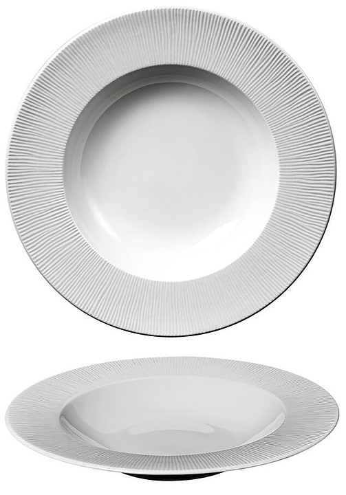 Тарелка глубокая Noble Neo Silk 306027А 450 мл белый