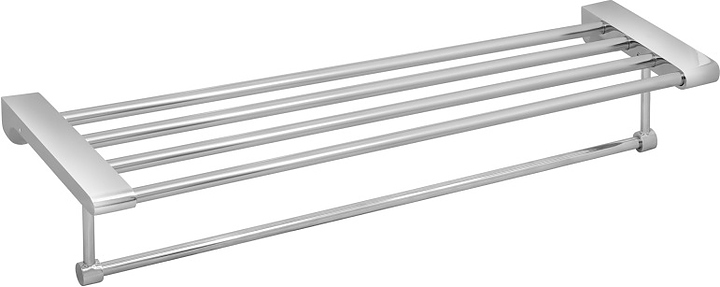 Полка для полотенец Puff Solinne B-82718 Mirror решетчатая (силумин) хром