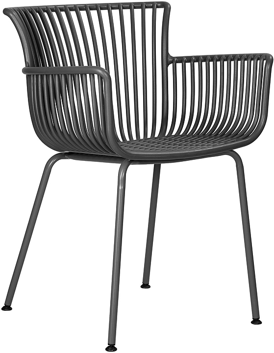 Стул обеденный DOBRIN 778FPP-LMZL ROSS без подушки, темно-серый