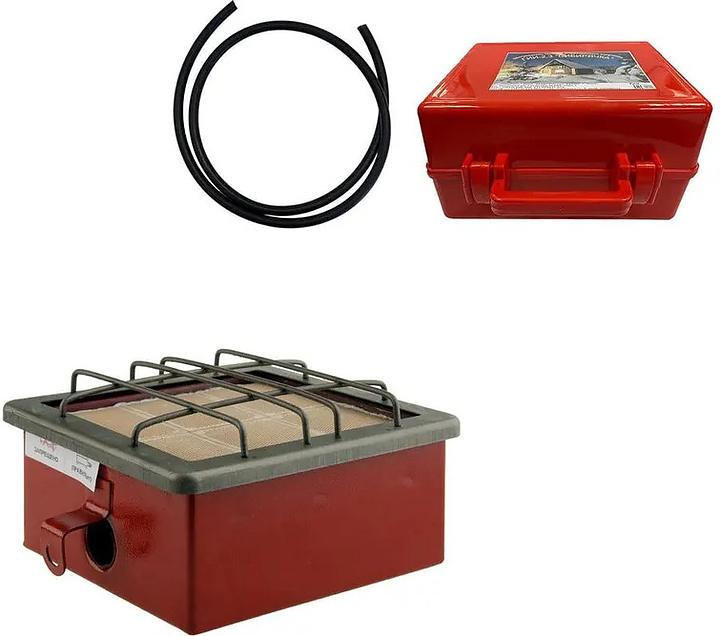 Горелка инфракрасного  излучения Сибирячка ГИИ 2,3 235х150х95 мм темно-красный