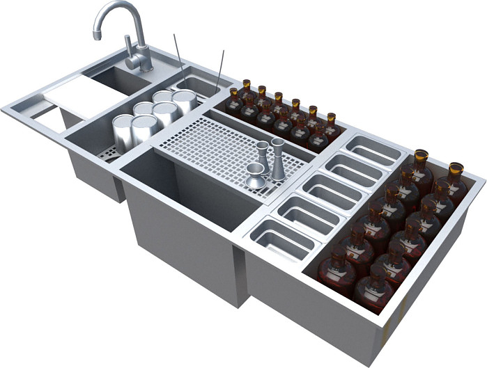 Станция коктейльная BARMADE Рэбитс 2 (1350х570х300 мм)