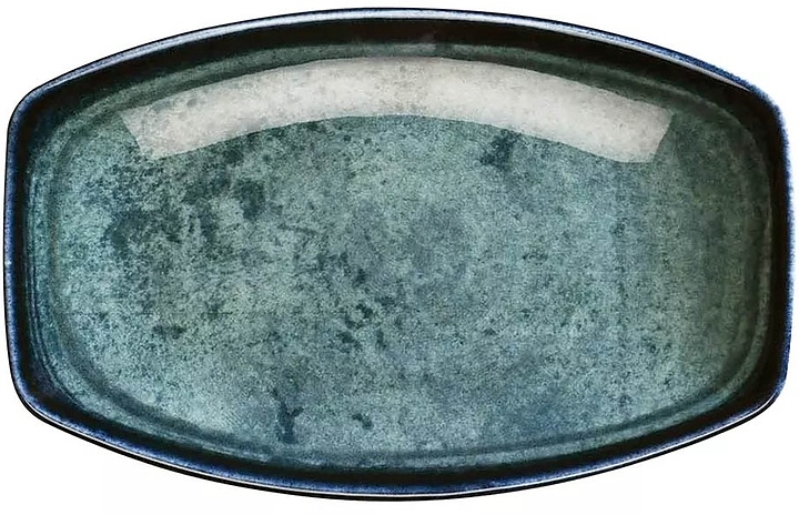 Блюдо плоское овальное Kutahya Blue Stone BNBOH16KY890003/G 160х96 мм