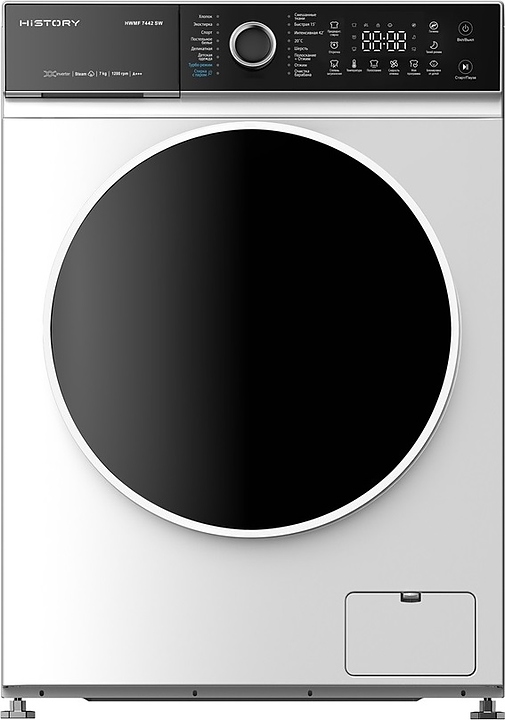 Стиральная машина HiSTORY HWMF 7442 SW белая