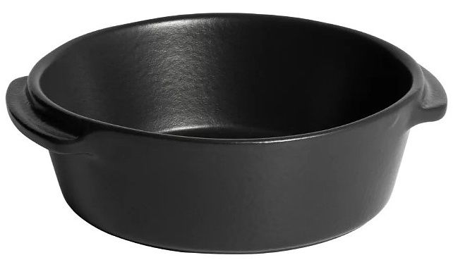 Форма для запекания Emile Henry 77616 d 150 мм h 50 мм керамика, черный