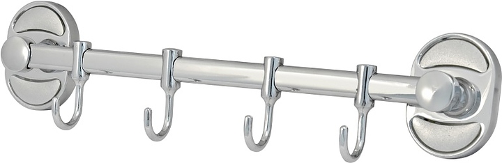 Кронштейн настенный Puff Solinne 16214 Modern 4 крючка (металл) хром