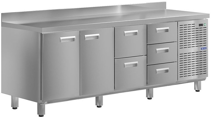 Стол холодильный KAYMAN КСХ-1123/70 (2 двери, 5 ящиков)