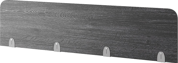 Верхний экран-перегородка КОБОР EV-120 aluminum/glazed (ЛДСП)