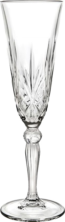 Бокал флюте для шампанского RCR Cristalleria Italiana Style Melodia 25600020206 160 мл (хрустальное стекло)