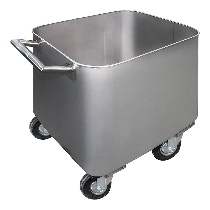 industrial stainless steel meat transport trolley