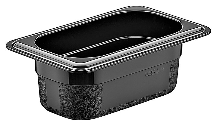 Гастроемкость Gastroplast GNPP-1965/B GN 1/9-65 (176х108х65) 0,5 л полипропилен черная