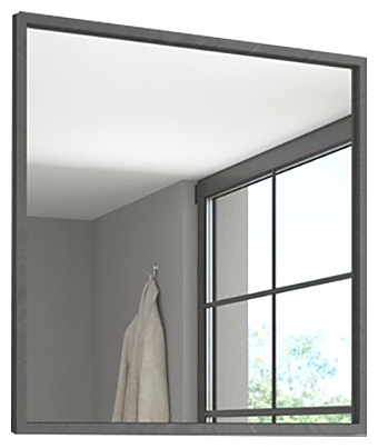 Зеркало Comforty Бредфорд-75 75х80 см графит