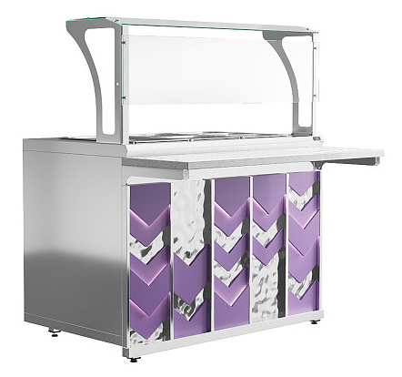 Мармит вторых блюд паровой Luxstahl МВП (С)-1200 Premium Vector (Вектор)