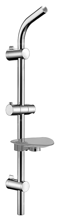 Душевая штанга LEMARK LM8071C с треугольной мыльницей, хром