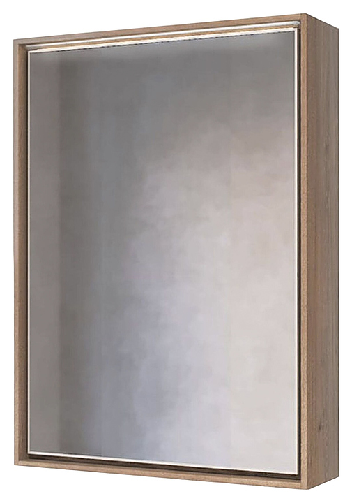 Шкаф зеркальный Raval Frame 60 трюфель с подсветкой