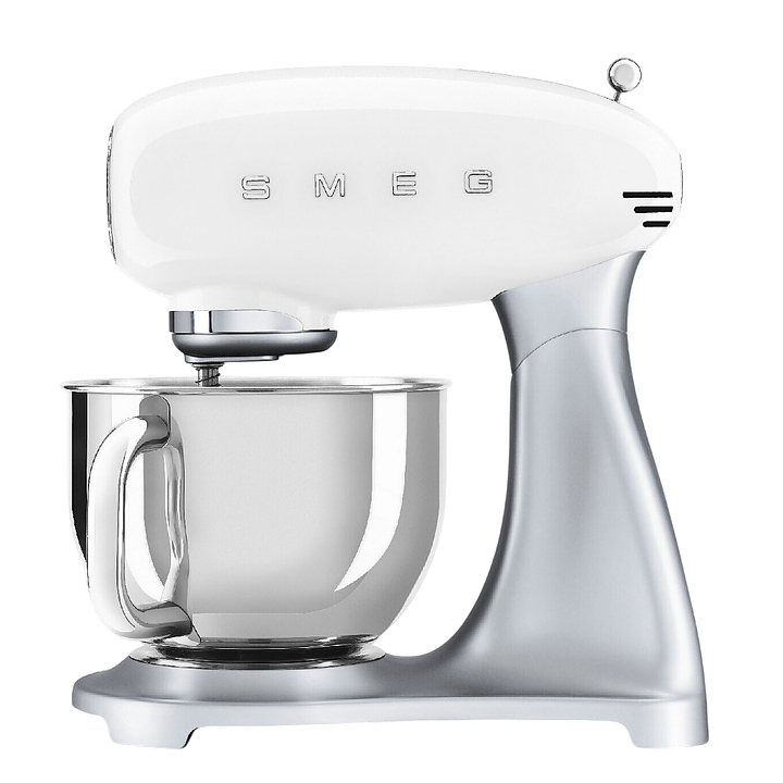 Миксер планетарный SMEG SMF04WHEU 800 Вт 4,8 л 405х221х378 мм белый, глянцевый
