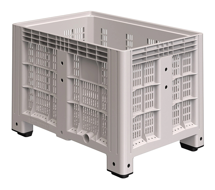 Контейнер iPlast iBOX 11.602 1200х800х800 мм на ножках, перфорированный