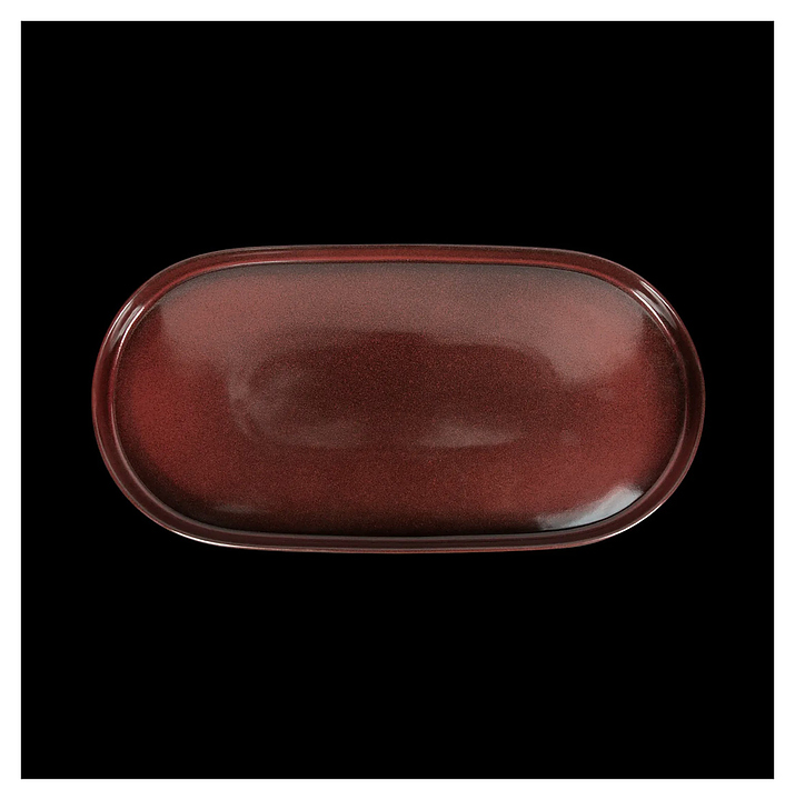 Блюдо овальное Corone Cocorita TTSY1307 410х205 мм, красное