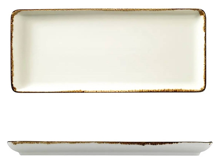 Блюдо прямоугольное Kutahya Atlantis BNTAN35X15DU801R14 350х150 мм