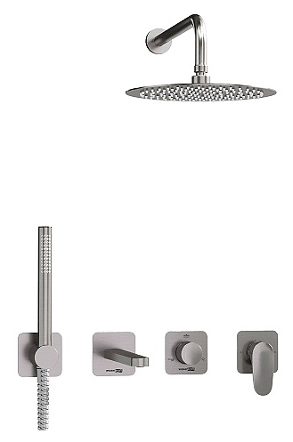 Встраиваемый комплект для ванны Wasserkraft Spree 1400 A1451.273.274.097.121.275.100.276 никель