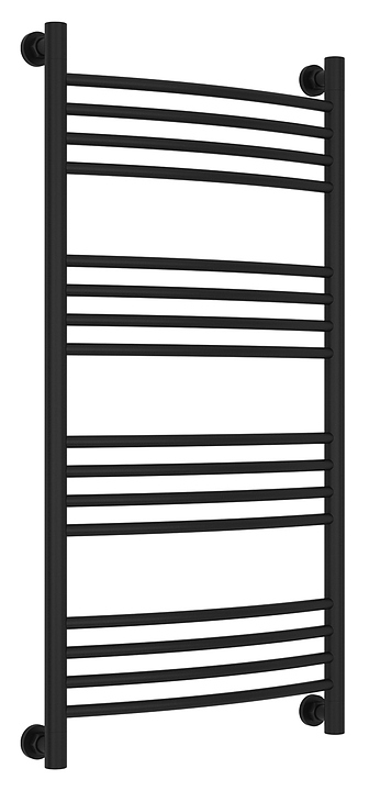Полотенцесушитель водяной Сунержа Богема+ 100x50 см с выгнутой перемычкой, матовый черный
