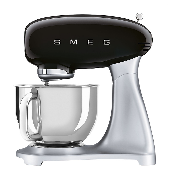 Миксер планетарный SMEG SMF04BLEU 800 Вт 4,8 л 405х221х378 мм черный, глянцевый