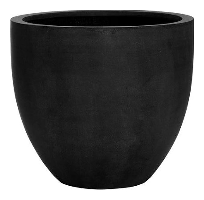 Кашпо Pottery Pots Jesslyn (70х61 см) черное матовое