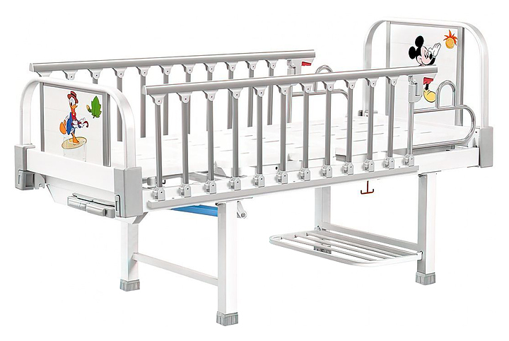 Кровать механическая детская Med-Mos DM-2540 (ABS) с РУ белая