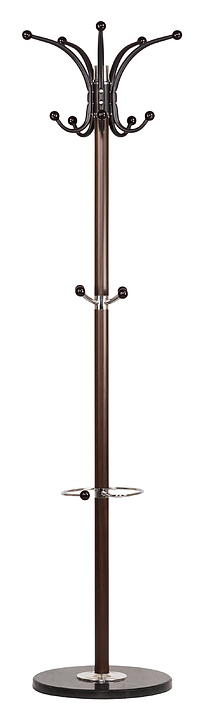 Вешалка для одежды DOBRIN 238-Y-LM CLYDE (черный мрамор, коричневый под дерево)