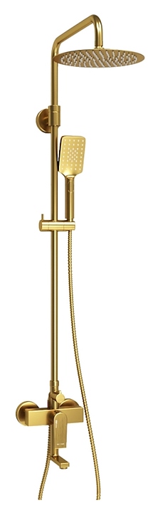 Душевая система со смесителем Wasserkraft A155.259.201.BG матовое золото