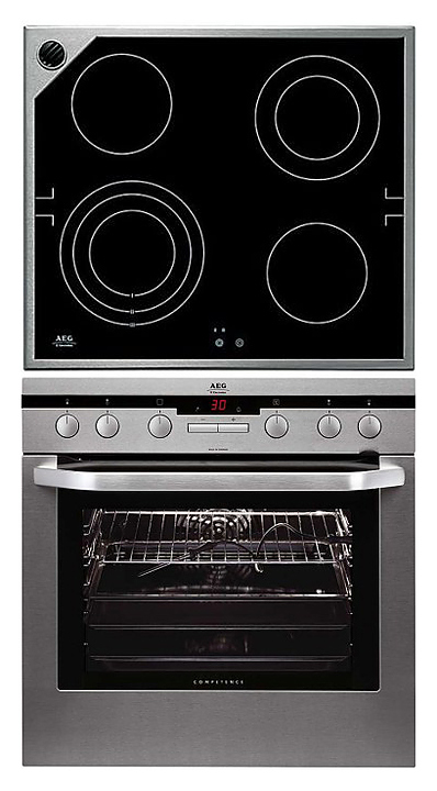 Встраиваемый зависимый комплект AEG E 4401 4 M + 61200 MMN