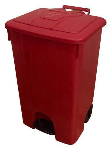 Контейнер для мусора TELKAR 50017 85 л красный