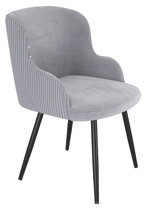 Стул Sheffilton SHT-ST39-4/S1470-VP стальной серый / черный муар