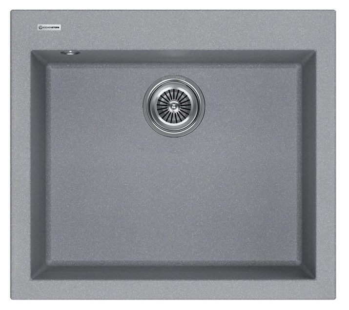 Кухонная мойка KUCHENSTERN 204TN20 OBEN 60 α-Granit 560х500х200 мм титан