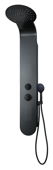 Панель душевая гидромассажная Taliente ТА-G-A03Bb без излива, чёрная