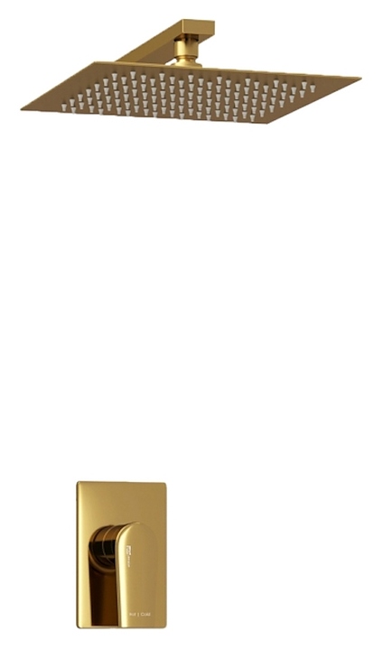 Комплект душевой встраиваемый Wasserkraft A55180 матовое золото
