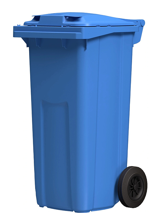 Контейнер для мусора iPlast 27.C29 120 л темно-голубой