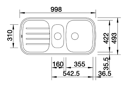 Мойка Blanco CLARIS 6 S