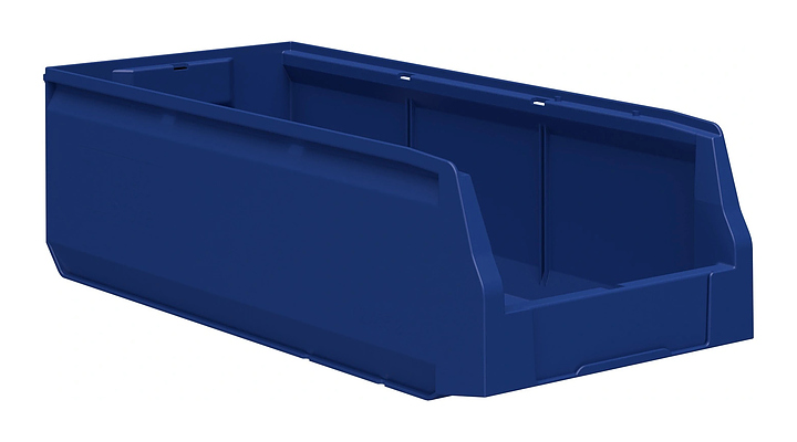 Контейнер iPlast Logic Store N2 500х225х150 мм с отверстиями для перегородок, синий