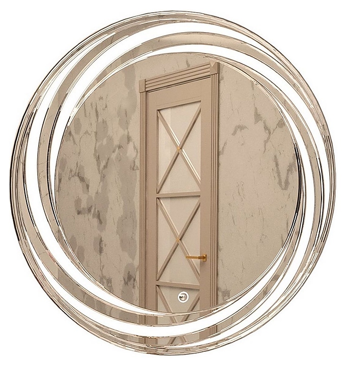 Зеркало Mixline Беатрис 80х80 см со светодиодной подсветкой и сенсорным выключателем