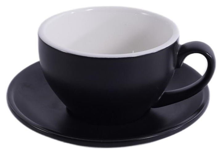 Чайная пара P.L. Barbossa Barista S0120-250-matte black 300 мл (фарфор) черная матовая
