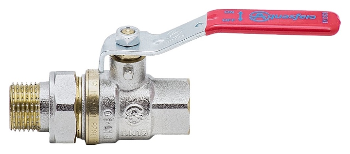 Кран шаровой Aquasfera 107-4064, ДУ 40, PN 1,6 МПа, 1 1/2