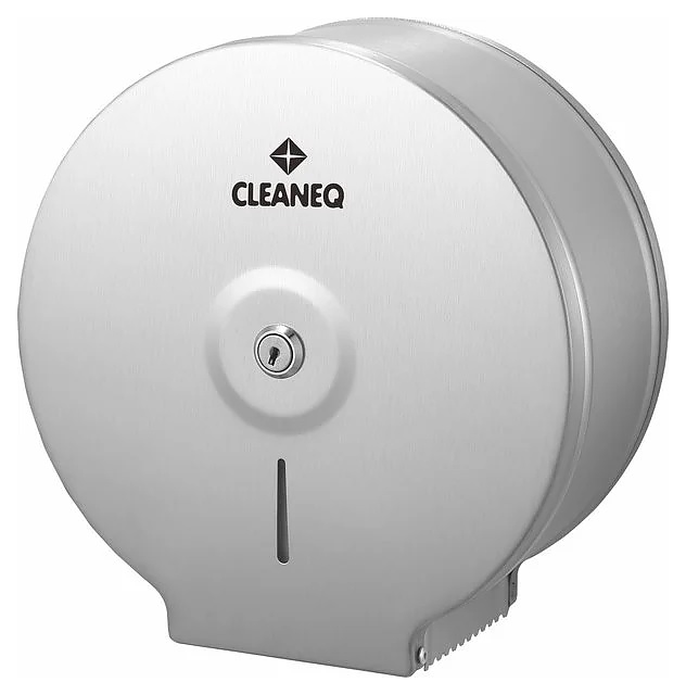 Диспенсер туалетной бумаги CLEANEQ KW-7300 (нерж. сталь) шлифованная сталь