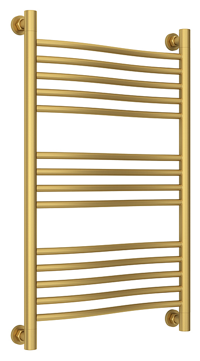 Полотенцесушитель водяной Сунержа Флюид + 80x50 см матовое золото