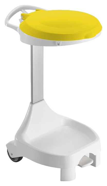 Тележка уборочная TTS Smile 70 с желтой крышкой и 2 колесами